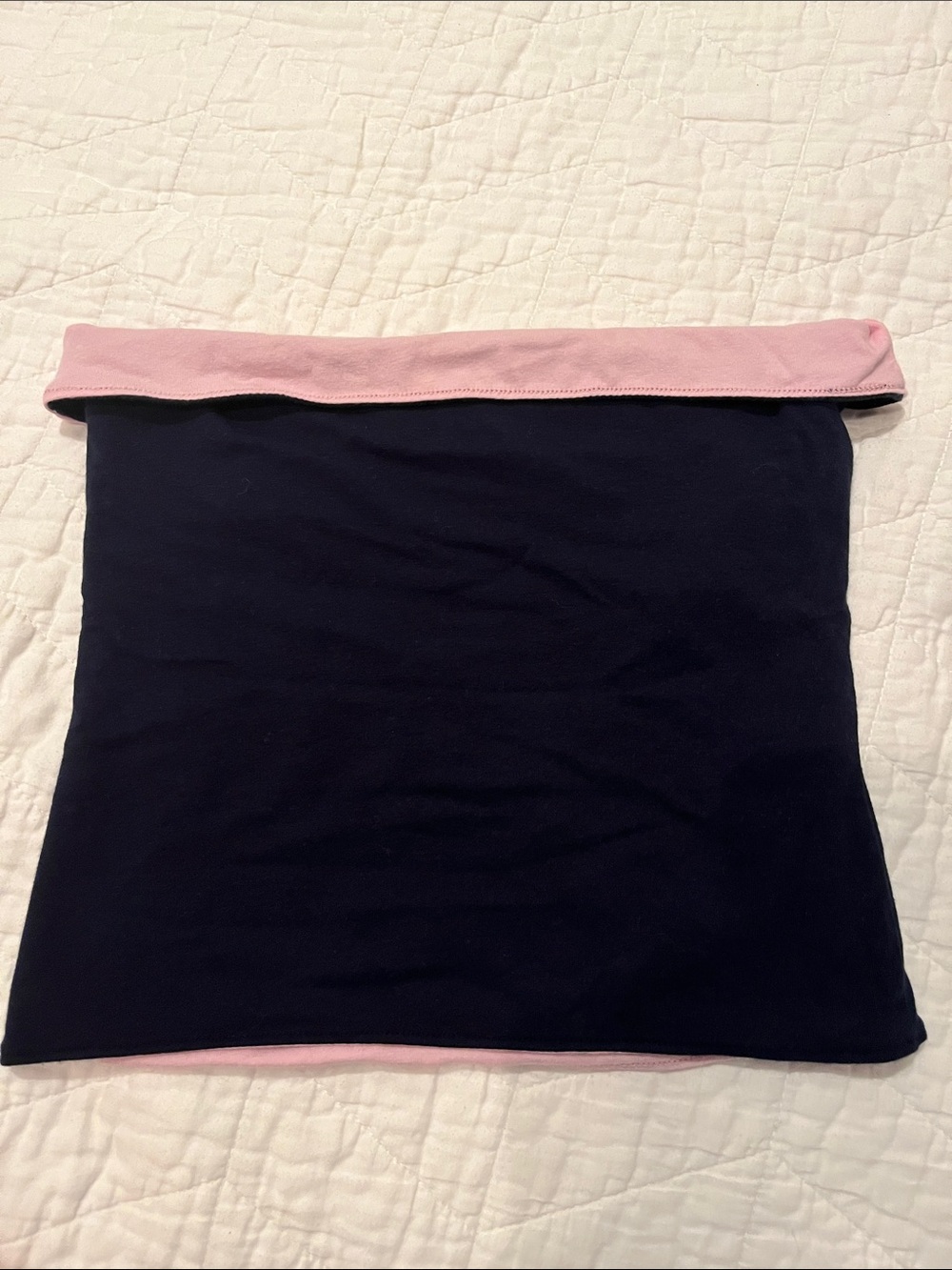 Hollister Reversible Tube top Navy and Pink